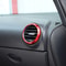 Premium Red Interior Vent Trim Ring For Seat Leon MK2 Dashboard 1