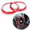 Premium Red Interior Vent Trim Ring For Seat Leon MK2 Dashboard 0