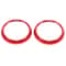 Premium Red Interior Vent Trim Ring For Seat Leon MK2 Dashboard 8