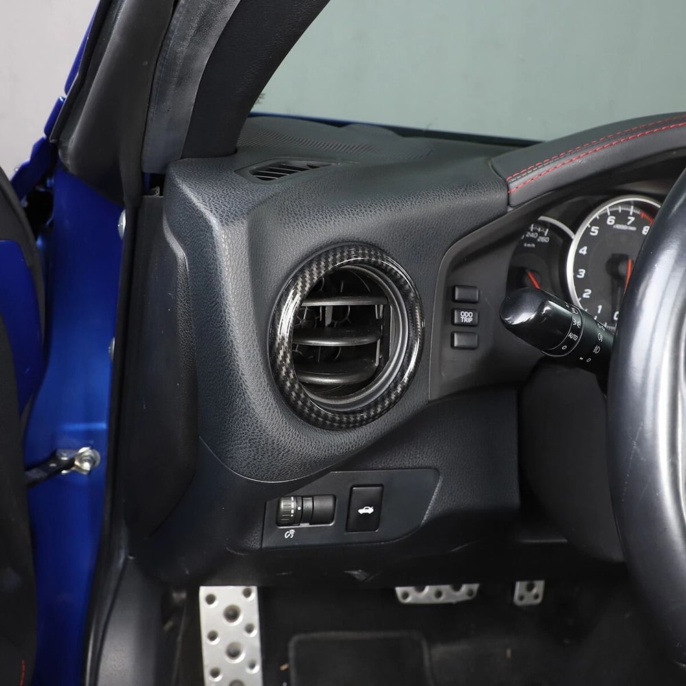 ABS Carbon Fiber Trim Side Air Outlet Vent Cover For Toyota 86Subaru BRZ 9