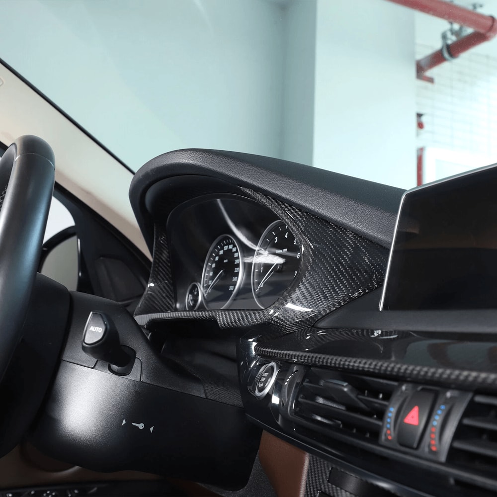 Real Carbon Fiber Dashboard Trim For BMW Premium Interior Upgrade 11
