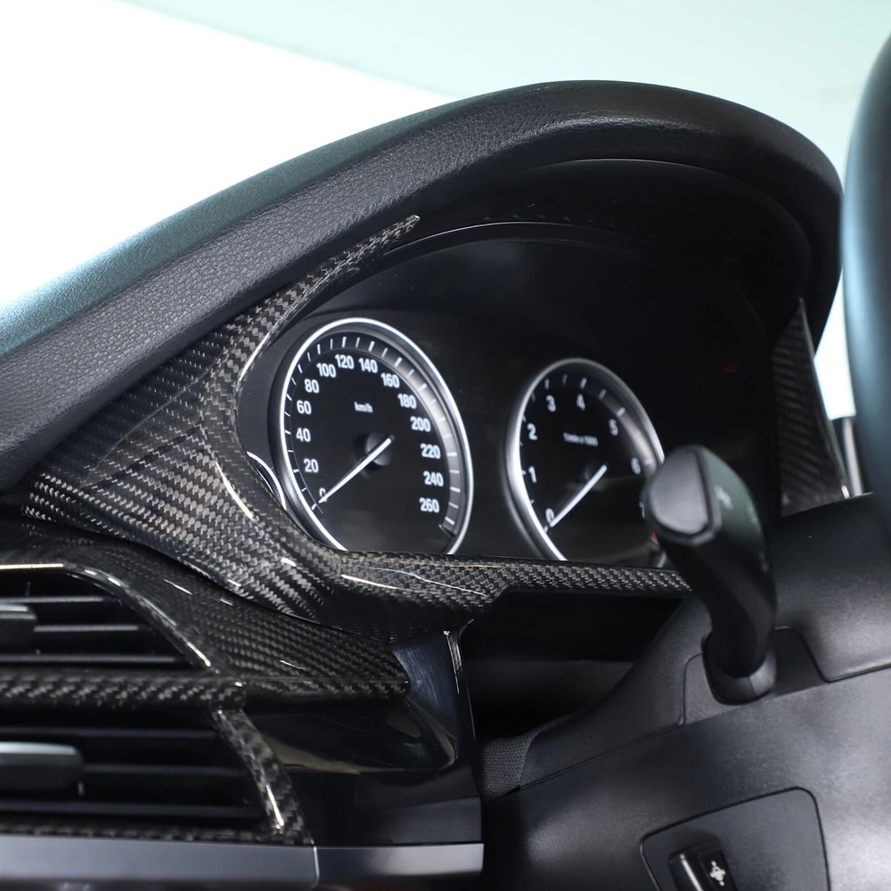 Real Carbon Fiber Dashboard Trim For BMW Premium Interior Upgrade 13