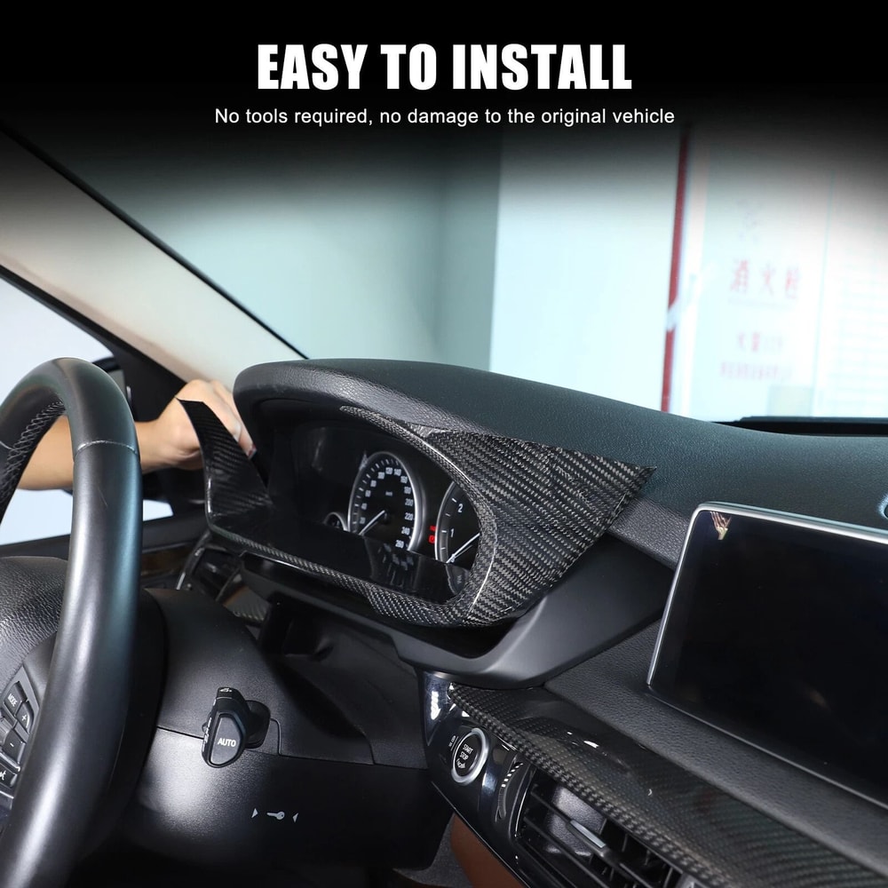 Real Carbon Fiber Dashboard Trim For BMW Premium Interior Upgrade 5