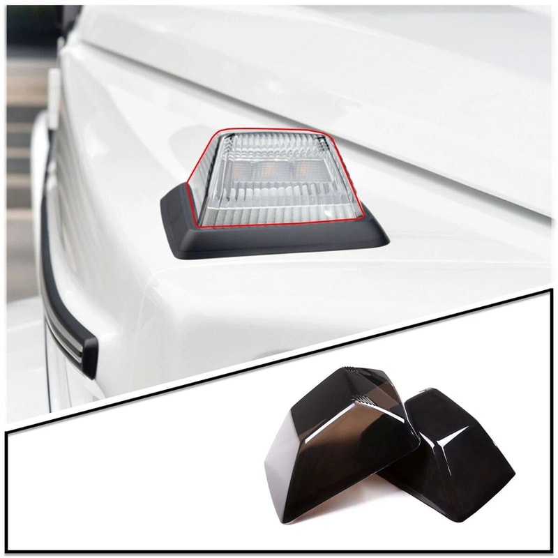 Smoke Turn Signal Lens Cover Trim For Mercedes G Class 0