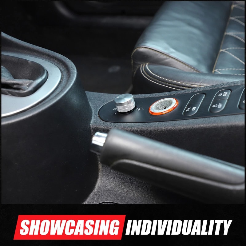 Premium Aluminum Rearview Knob Trim Ring For Seat Leon MK2 Mirror Upgrade 3