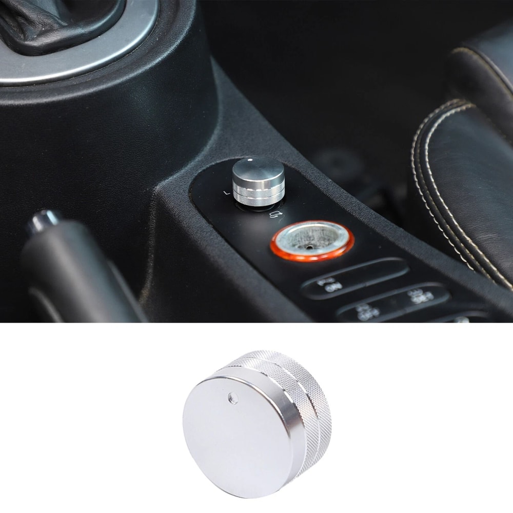 Premium Aluminum Rearview Knob Trim Ring For Seat Leon MK2 Mirror Upgrade 4