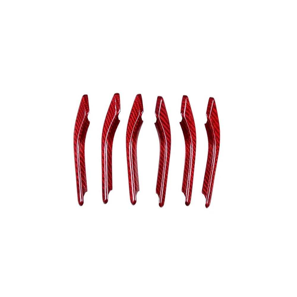 Red Carbon Fiber Air Vent Cover For Maserati Ghibli Side Fender Trim Upgrade 9