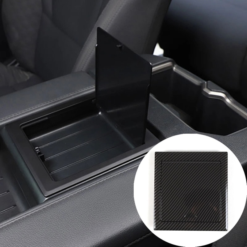 ABS Carbon Console Tray For Toyota Tundra Center Console Armrest Box Storage Solution 0