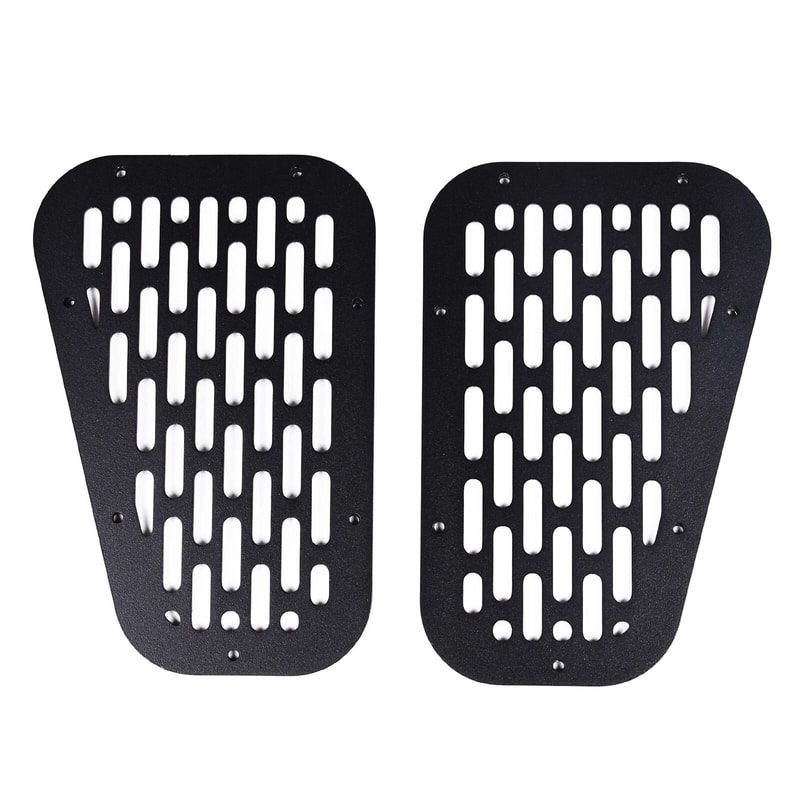 Black Alloy Front Hood Air Vent Cover Trim For Land Rover Defender Durable Alloy Design Enhances St 6