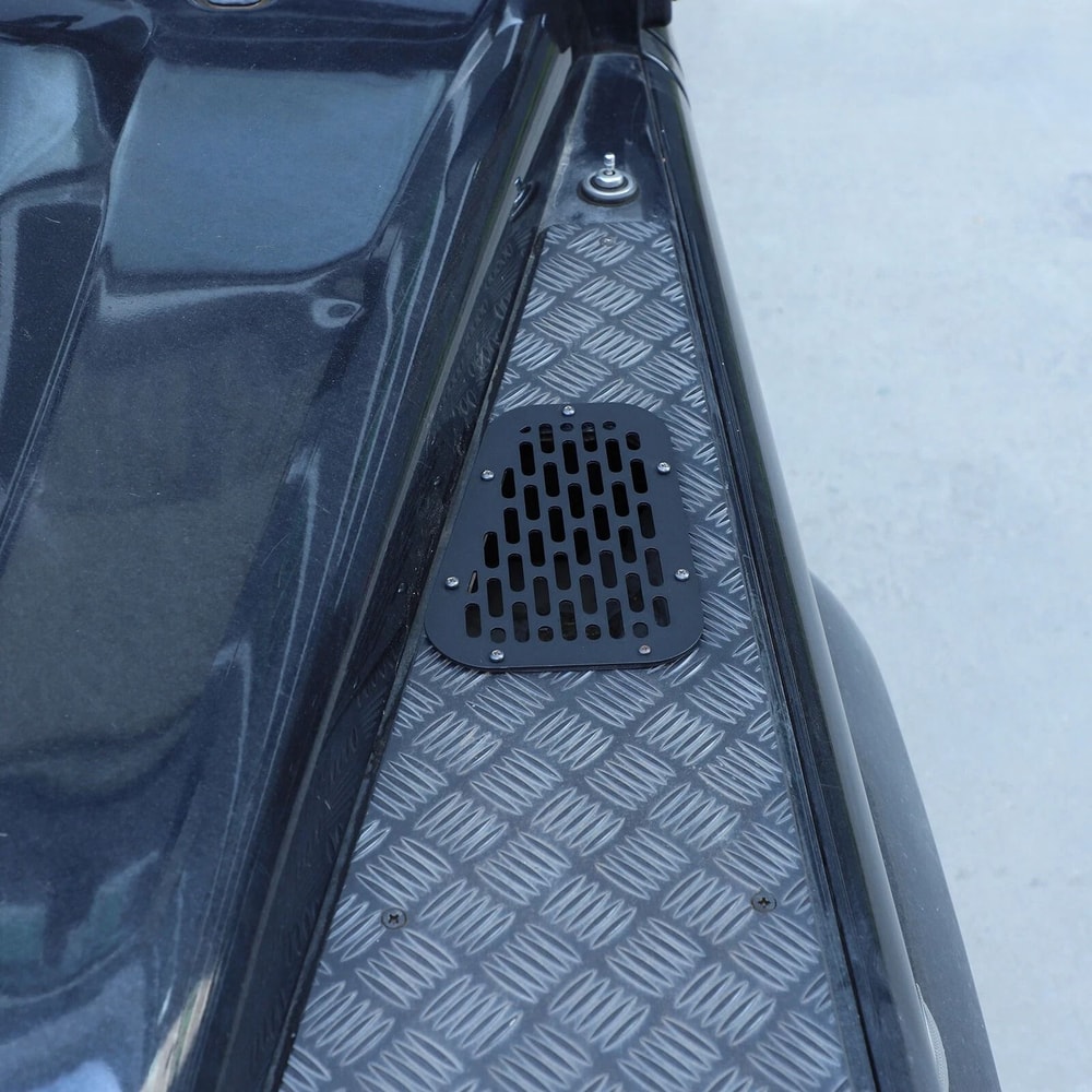 Black Alloy Front Hood Air Vent Cover Trim For Land Rover Defender Durable Alloy Design Enhances St 12