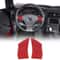 Red Carbon Fiber Steering Wheel Button Cover Trim For Corvette C6 0