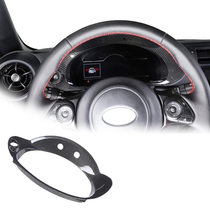 Real Carbon Fiber Tachometer Frame Cover Trim For GR86Subaru BRZ Upgrade Your Interior 0