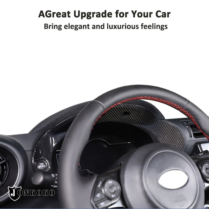 Real Carbon Fiber Tachometer Frame Cover Trim For GR86Subaru BRZ Upgrade Your Interior 9