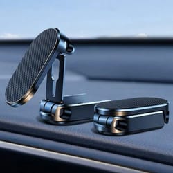 universal magnetic car mount 360° rotating, foldable dashboard phone holder