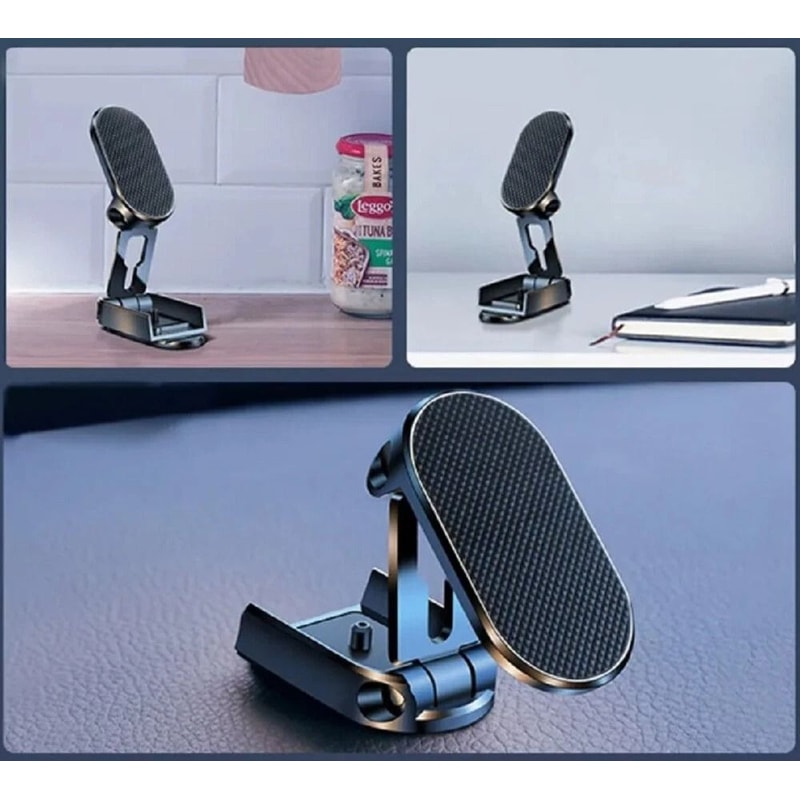 Universal Magnetic Car Mount 360 Rotating Foldable Dashboard Phone Holder 1