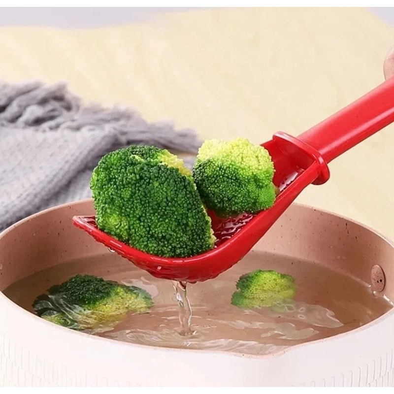 Cooking Spoon Set Heat Resistant Colander And Scoop Strainer For Kitchen 5