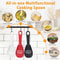 Cooking Spoon Set Heat Resistant Colander And Scoop Strainer For Kitchen 4