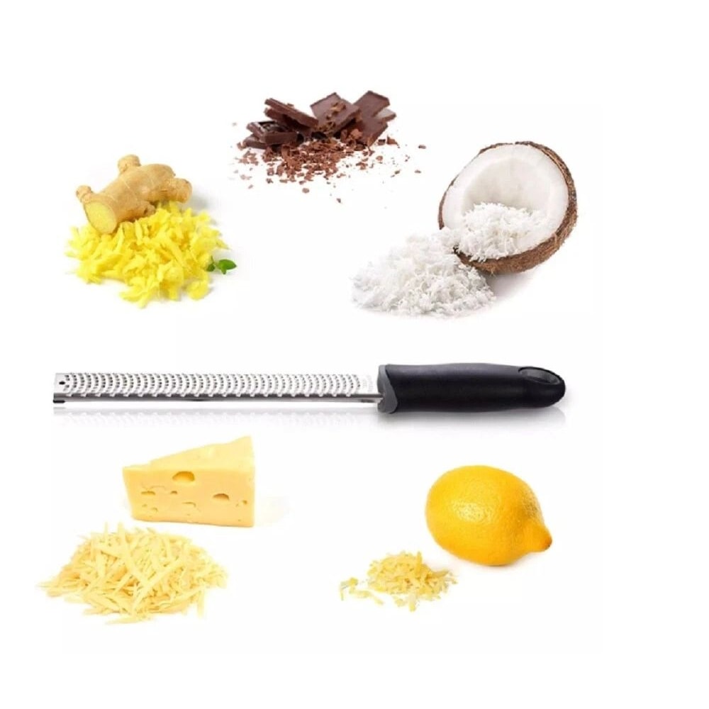 Stainless Steel Citrus Zester Cheese Grater Tool Premium Fine Shredder For Kitchen Use 7