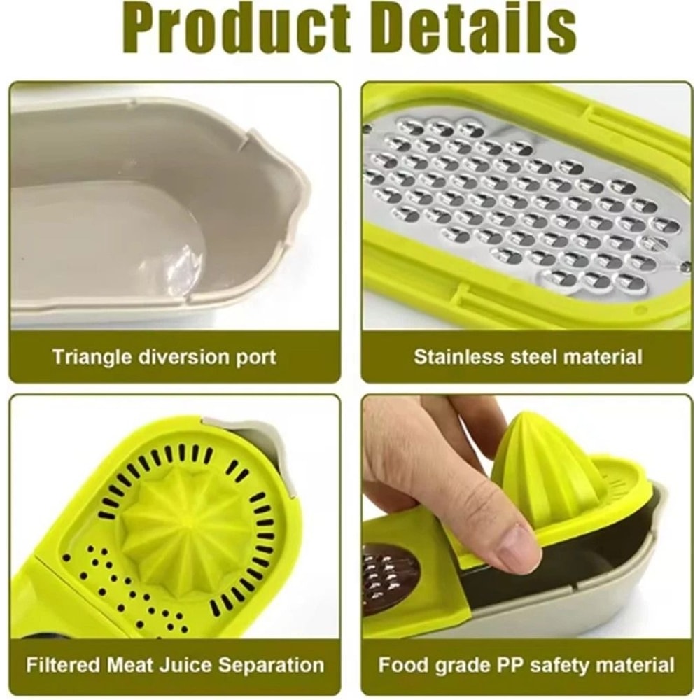 3 In 1 Citrus Juicer Manual Squeezer Hand Press Lemon Orange Press With Zester 6