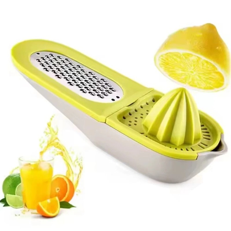 3 In 1 Citrus Juicer Manual Squeezer Hand Press Lemon Orange Press With Zester 8