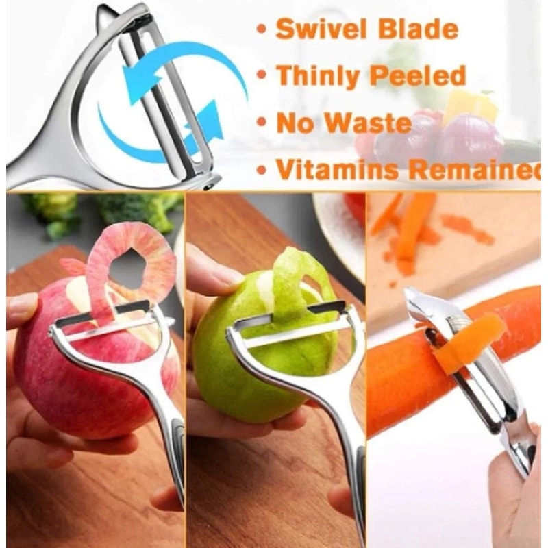 Stainless Steel Vegetable Fruit Peeler With NonSlip Handle Potato Carrot Peeler Set 1
