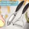 Stainless Steel Vegetable Fruit Peeler With NonSlip Handle Potato Carrot Peeler Set 2