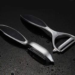 stainless steel vegetable & fruit peeler with non-slip handle potato & carrot peeler set