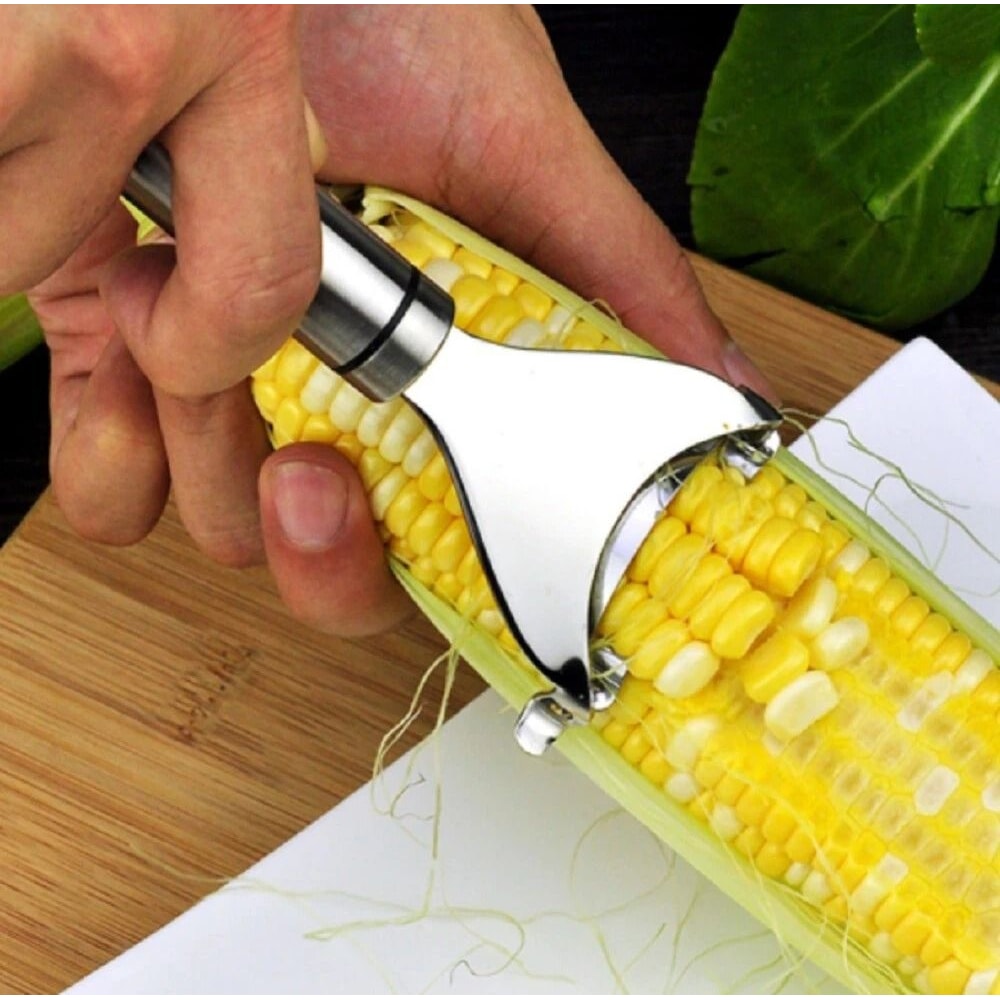 Premium Stainless Corn Cob Peeler Corn Kernel Stripper Tool Durable Stainless Steel Corn Cutter 0