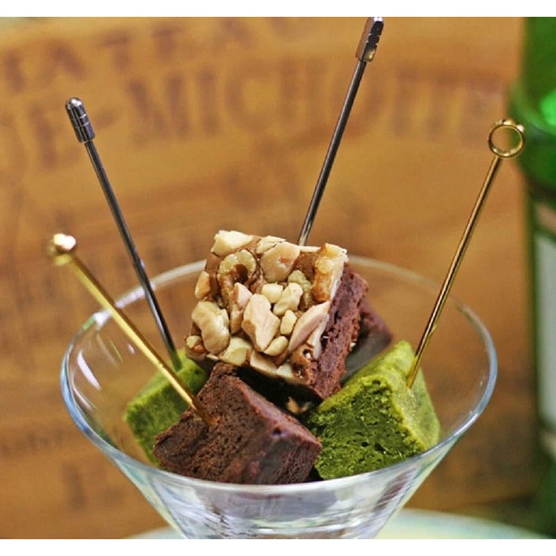 Stainless Steel Cocktail Picks Reusable Martini Garnish Bar Tools 0