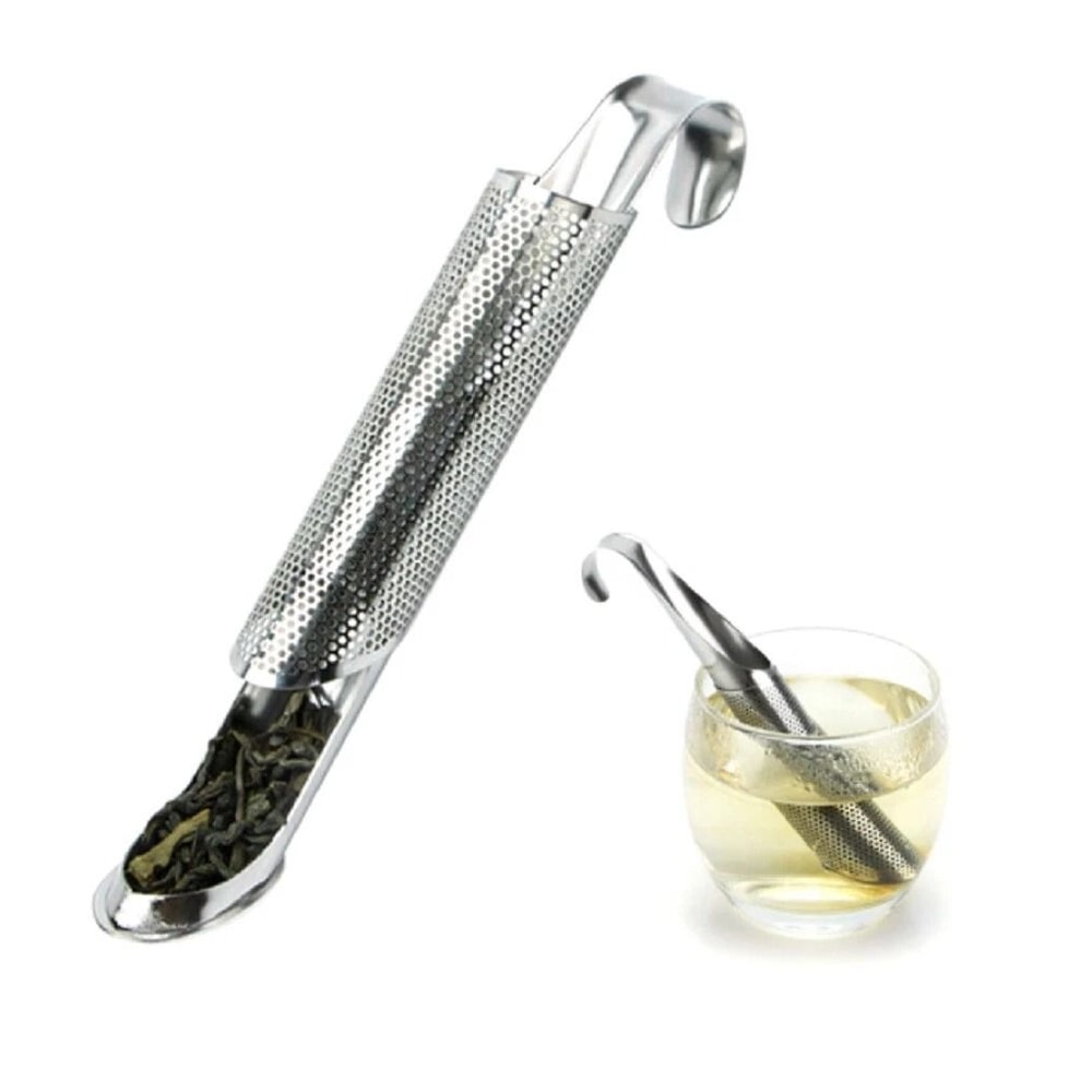 Stainless Steel Tea Diffuser Stick Loose Leaf Tea Infuser With Hook Handle 2