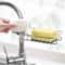 Stainless Steel Kitchen Sink Faucet Rack Soap Dish Sponge Holder Organizer 2