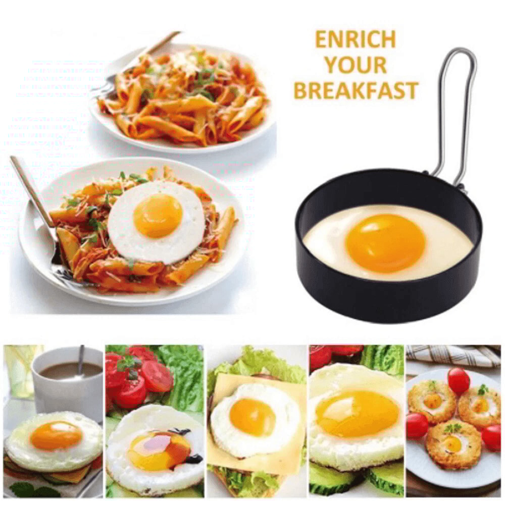 Nonstick Egg Shaper Pancake Mold Ring Set Perfect Breakfast Cooking Tool 1