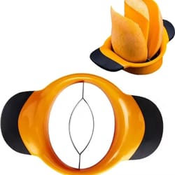 ergonomic mango slicer & pitter non slip grip fruit cutter tool