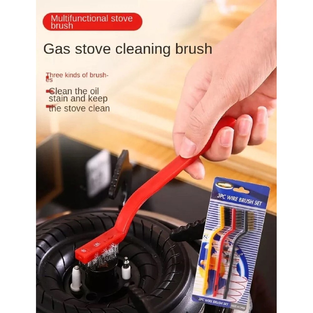 Gas Stove Cleaning Brushes Wire Scrubbers For Burnt Food Grease And Rust Removal 5