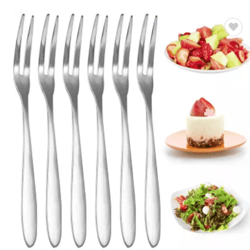 stainless steel mini forks set fruit forks for appetizers & desserts