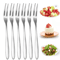 Stainless Steel Mini Forks Set Fruit Forks For Appetizers Desserts 0