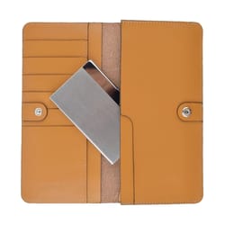 sleek stainless steel card holder case for business, id, and credit cards slim metal wallet