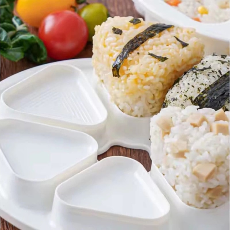 Onigiri Mold Triangle Sushi Rice Ball Maker Storage Set 2