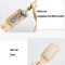 Hair Brush Cleaner Tool With Metal Rake Wooden Handle Lint Dust Remover For Hairbrushes 1