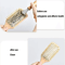 Hair Brush Cleaner Tool With Metal Rake Wooden Handle Lint Dust Remover For Hairbrushes 1
