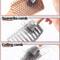 Hair Brush Cleaner Tool With Metal Rake Wooden Handle Lint Dust Remover For Hairbrushes 4