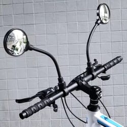 bike handlebar mirrors adjustable, rotatable, wide angle for enhanced rear view safety