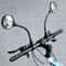 Bike Handlebar Mirrors Adjustable Rotatable Wide Angle For Enhanced Rear View Safety 0