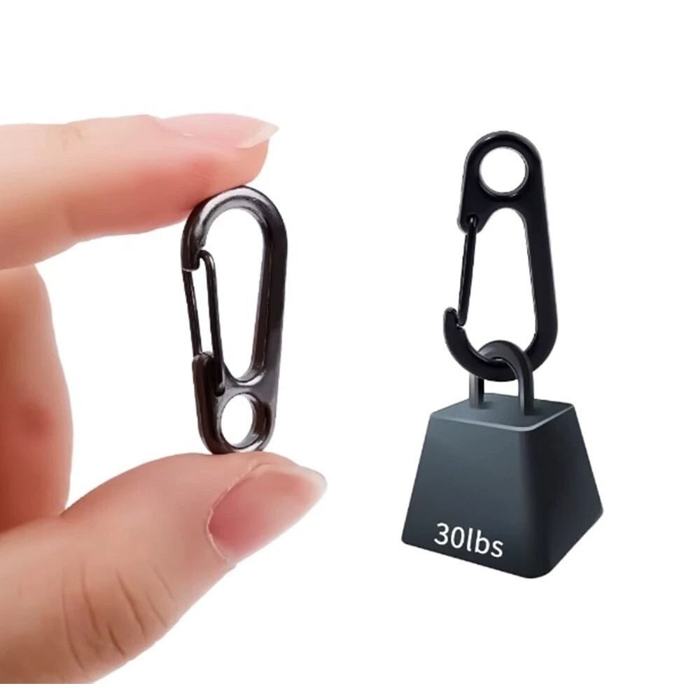 Mini Aluminum Carabiner Clips Durable Keychain Hooks For Camping Backpack Use 5