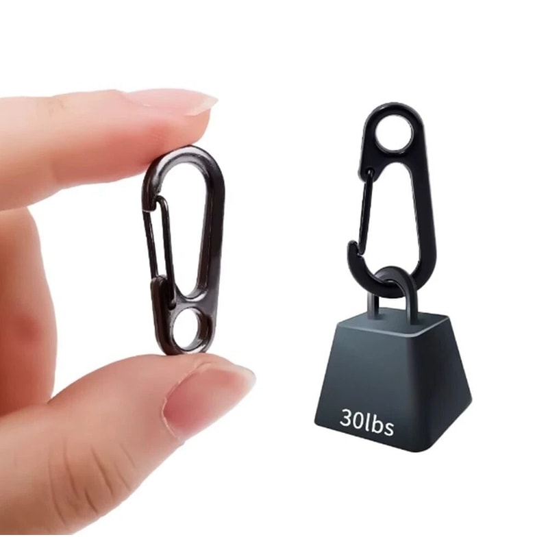Mini Aluminum Carabiner Clips Durable Keychain Hooks For Camping Backpack Use 5