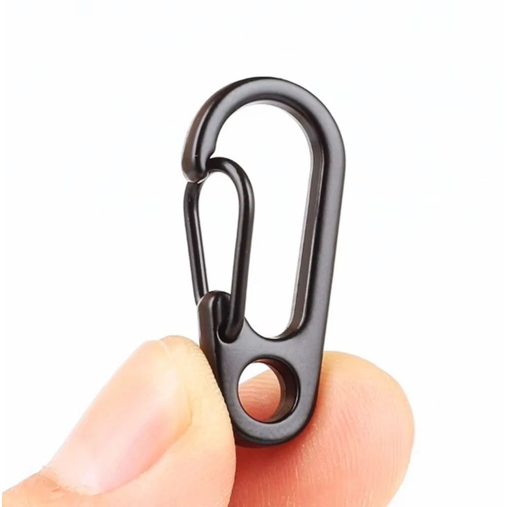 Mini Aluminum Carabiner Clips Durable Keychain Hooks For Camping Backpack Use 6