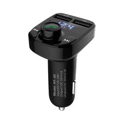 bluetooth fm transmitter for car, wireless mp3 adapter & dual usb car charger