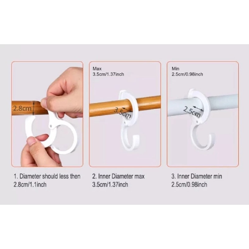 Table Edge Clips Windproof Hangers For Desk Shelf Crossbar Clamp 6