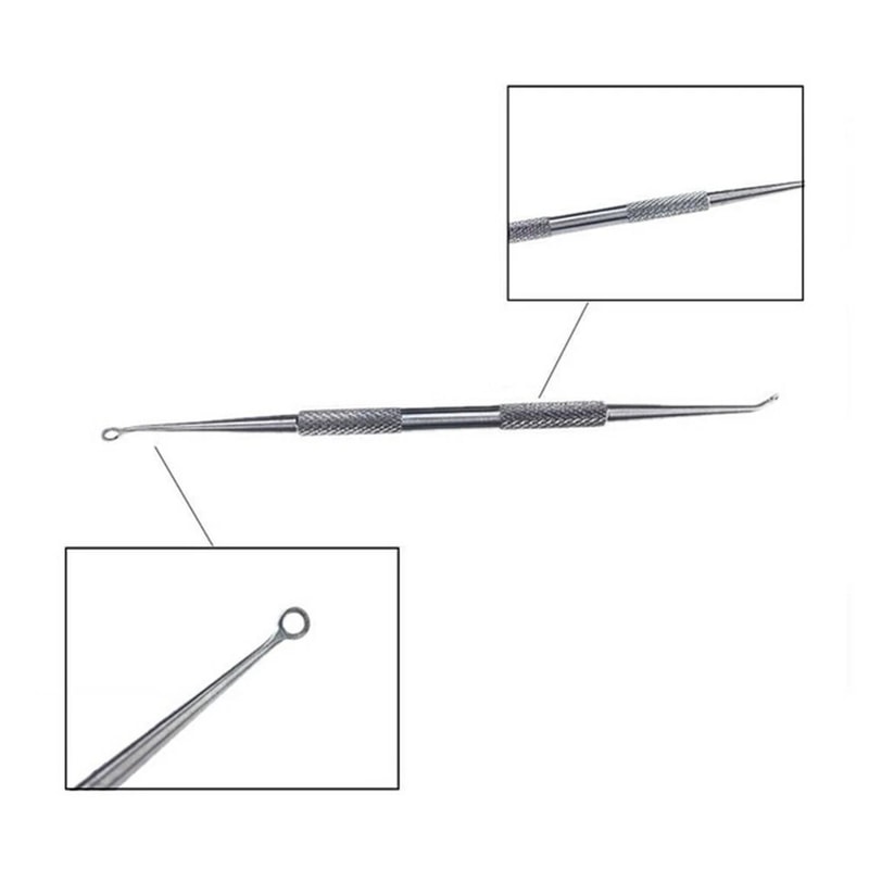 Blackhead Remover Kit Stainless Steel Pimple Extractor Tools For Acne Comedone Treatment 5