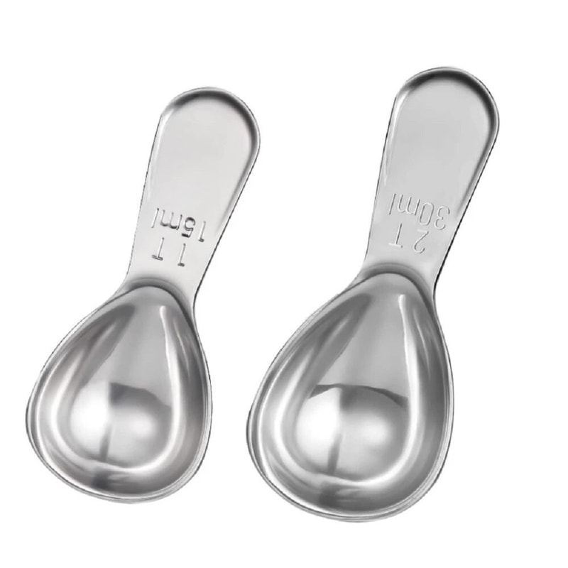 Stainless Steel Coffee Measuring Scoop Set Spoons For Accurate Brewing 8